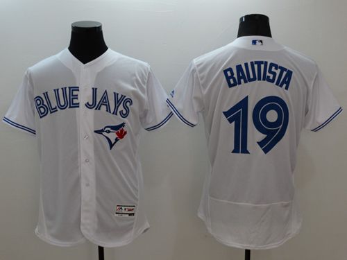 Custom Fan-Made Jose Bautista Toronto Blue Jays #19 Blue Baseball Jersey