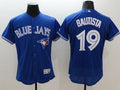 Custom Fan-Made Jose Bautista Toronto Blue Jays #19 Blue Baseball Jersey