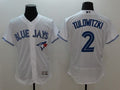 Custom Fan-Made Troy Tulowitzki Toronto Blue Jays #2 Blue Baseball Jersey