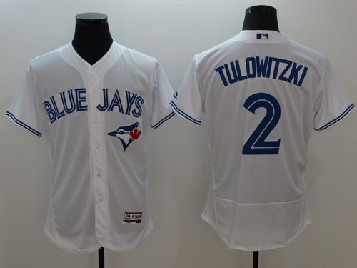 Custom Fan-Made Troy Tulowitzki Toronto Blue Jays #2 Blue Baseball Jersey