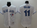 Custom Fan-Made Kevin Pillar Toronto Blue Jays #11 Blue Baseball Jersey