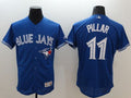 Custom Fan-Made Kevin Pillar Toronto Blue Jays #11 Blue Baseball Jersey