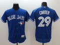 Custom Fan-Made Joe Carter Toronto Blue Jays #29 Blue Baseball Jersey