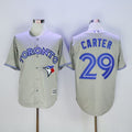Custom Fan-Made Joe Carter Toronto Blue Jays #29 Grey Baseball Jersey