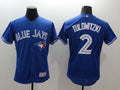 Custom Fan-Made Troy Tulowitzki Toronto Blue Jays #2 Blue Baseball Jersey