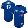 Custom Fan-Made Ryan Goins Toronto Blue Jays #17 Blue Baseball Jersey
