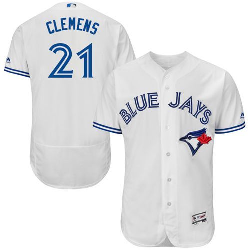 Custom Fan-Made Roger Clemens Toronto Blue Jays #21 Blue Baseball Jersey
