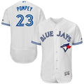 Custom Fan-Made Dalton Pompey Toronto Blue Jays #23 Blue Baseball Jersey
