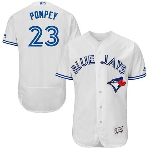 Custom Fan-Made Dalton Pompey Toronto Blue Jays #23 Blue Baseball Jersey