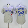 Custom Fan-Made Joe Carter Toronto Blue Jays #29 Grey Baseball Jersey
