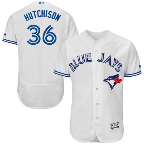 Custom Fan-Made Drew Hutchison Toronto Blue Jays #36 Blue Baseball Jersey
