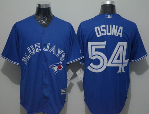 Custom Fan-Made Roberto Osuna Toronto Blue Jays #54 Blue Baseball Jersey