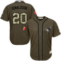 Custom Fan-Made Josh Donaldson Toronto Blue Jays #20 Blue Service Edition Baseball Jersey