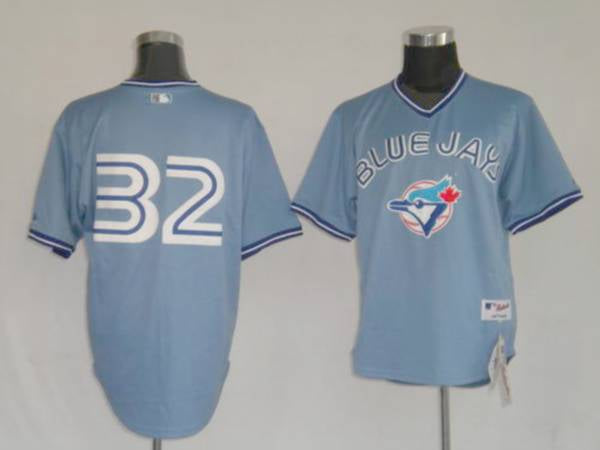 Custom Fan-Made Harry Halladay Toronto Blue Jays #32 Blue Baseball Jersey