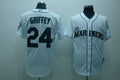 Custom Fan-Made Ken Griffey Seattle Mariners #24 White Baseball Jersey
