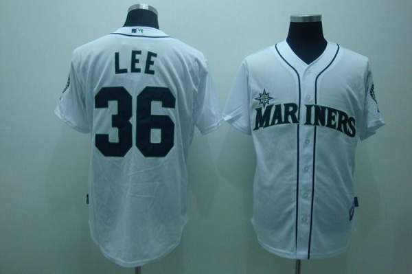 Custom Fan-Made Lee Cliff Seattle Mariners #36 White Baseball Jersey