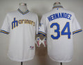 Custom Fan-Made Felix Hernandez Seattle Mariners #34 White 1979 Throwback Turn Back Clock Edition Baseball Jersey
