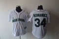 Custom Fan-Made Felix Hernandez Seattle Mariners #34 White Baseball Jersey