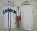 Custom Fan-Made White Seattle Mariners Baseball Jersey Seattle Mariners White Baseball Jersey