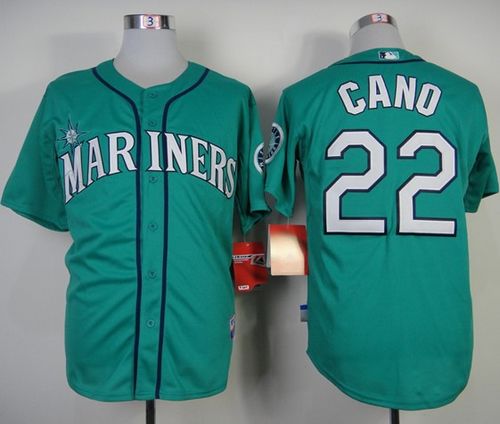 Custom Fan-Made Robinson Cano Seattle Mariners #22 Green Baseball Jersey