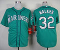 Custom Fan-Made Taijuan Walker Seattle Mariners #32 Green Baseball Jersey