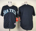 Custom Fan-Made Navy Blue Seattle Mariners Baseball Jersey Seattle Mariners Blue Baseball Jersey