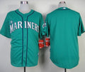 Custom Fan-Made Green Seattle Mariners Baseball Jersey Seattle Mariners Green Baseball Jersey