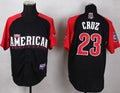 Custom Fan-Made Nelson Cruz Seattle Mariners #23 Black 2015 All-Star Edition Baseball Jersey