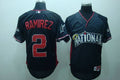 Custom Fan-Made Hanley Ramirez Nation BP Stitching Miami Marlins #2 Blue 2010 All-Star Edition Baseball Jersey