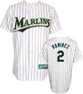 Custom Fan-Made Hanley Ramirez Stitching Miami Marlins #2 White Baseball Jersey