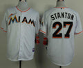 Custom Fan-Made Giancarlo Stanton Miami Marlins #27 White 2012 Baseball Jersey