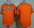 Custom Fan-Made Orange Miami Marlins Baseball Jersey Miami Marlins Orange Baseball Jersey