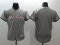 Custom Fan-Made Grey Miami Marlins Baseball Jersey Miami Marlins Grey Baseball Jersey
