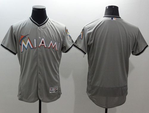 Custom Fan-Made Grey Miami Marlins Baseball Jersey Miami Marlins Grey Baseball Jersey
