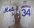 Custom Fan-Made Noah Syndergaard New York Mets #34 White Baseball Jersey