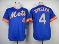 Custom Fan-Made Lenny Dykstra New York Mets #4 Blue 1983 Throwback Baseball Jersey