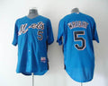 Custom Fan-Made David Wright BP New York Mets #5 Blue 2011 Baseball Jersey