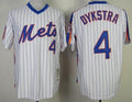 Custom Fan-Made Len Dykstra Blue New York Mets #4 Blue Baseball Jersey