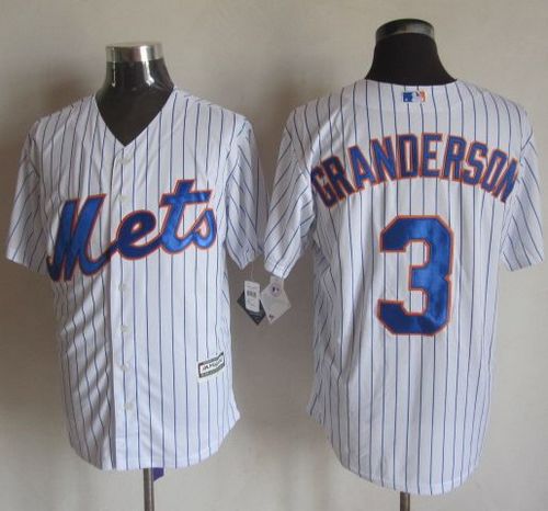 Custom Fan-Made Curtis Granderson New York Mets #3 White Baseball Jersey