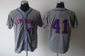 Custom Fan-Made Tom Seaver New York Mets #41 Grey 1969 Baseball Jersey