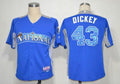 Custom Fan-Made R.A. Dickey BP New York Mets #43 Blue 2012 All-Star Edition Baseball Jersey