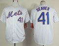 Custom Fan-Made Tom Seaver New York Mets #41 White Baseball Jersey