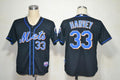 Custom Fan-Made Matt Harvey New York Mets #33 Black Baseball Jersey