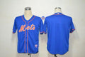 Custom Fan-Made Blue New York Mets Baseball Jersey New York Mets Blue Baseball Jersey