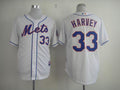 Custom Fan-Made Matt Harvey New York Mets #33 White Baseball Jersey