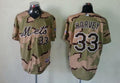 Custom Fan-Made Matt Harvey Camo Commemorative New York Mets #33 Baseball Jersey