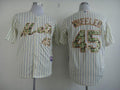 Custom Fan-Made Zack Wheeler New York Mets #45 USMC Baseball Jersey