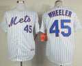 Custom Fan-Made Zack Wheeler New York Mets #45 White Baseball Jersey