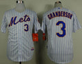 Custom Fan-Made Curtis Granderson New York Mets #3 White Baseball Jersey