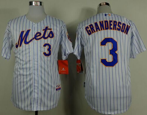 Custom Fan-Made Curtis Granderson New York Mets #3 White Baseball Jersey